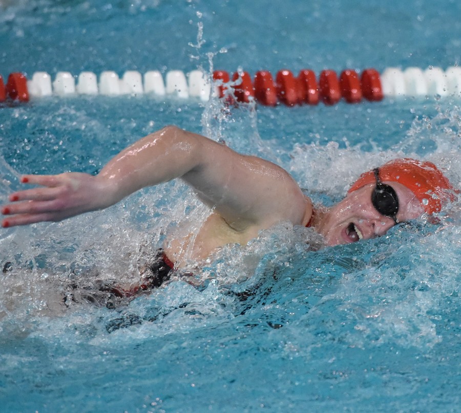 Katie Lafferty hopes to lead SFU swimmers to NEC success.
Photo by J.D. Cavritch
