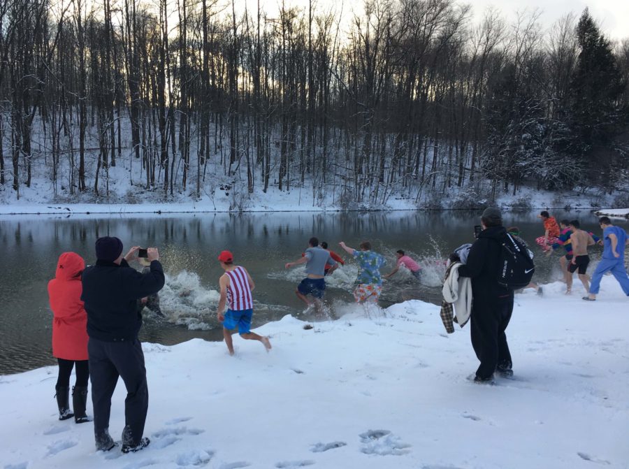 TKE brothers Plunge for charity