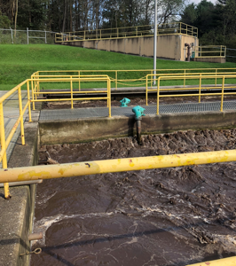 Science students design signs for wastewater treatment plant