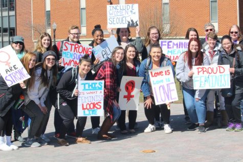 Blue Stockings Society hosts Women’s March on mall