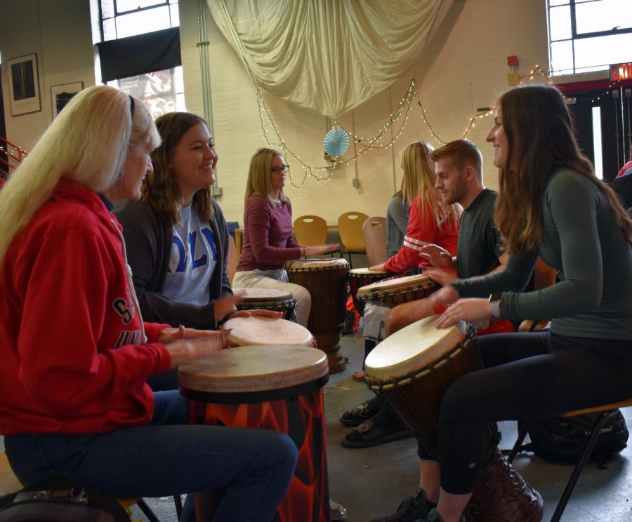 Drum Events Designed to Help Destress Students