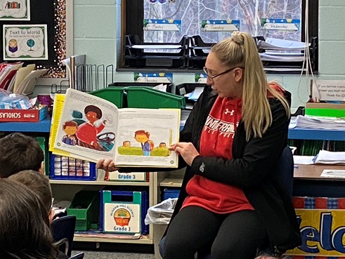 Student-Athletes Participate in “Read-Across-America Week”