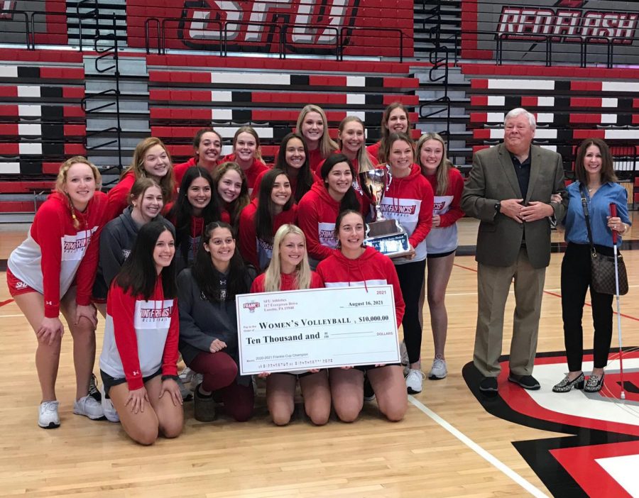 Women’s Volleyball Team Wins 2020-21 Frankie Cup