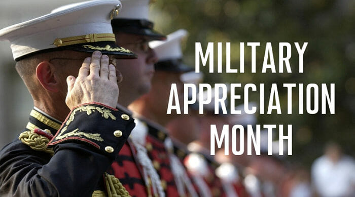 May is National Military Appreciation Month