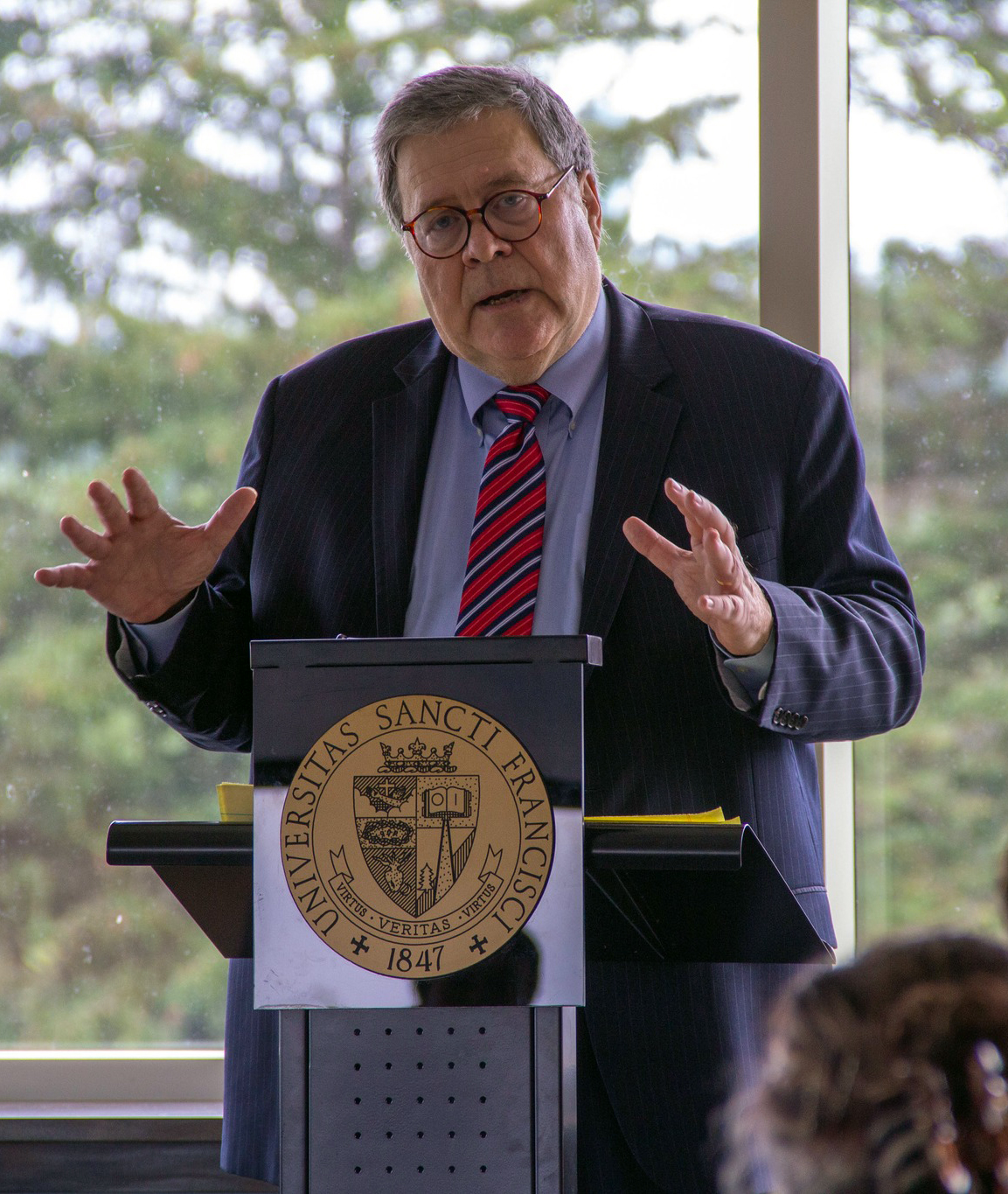 Former U.S. Attorney General William Barr Visits University