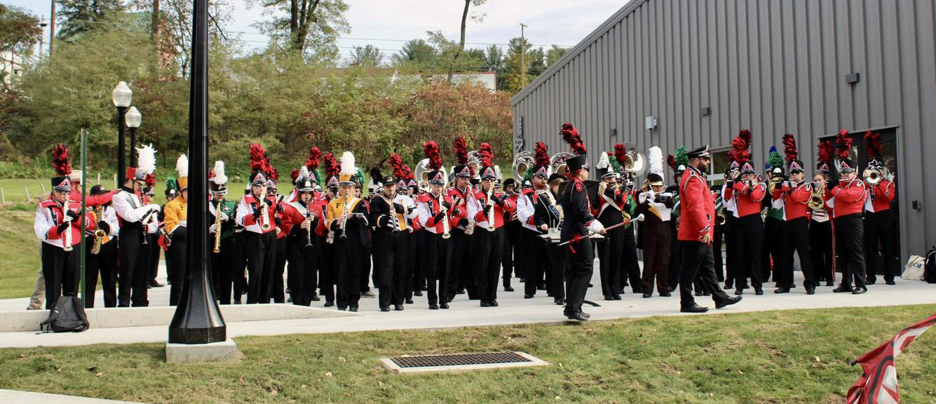 Marching Band Engages with High Schools Across Region