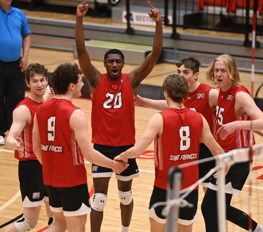 Men’s Volleyball Upsets 13th-Ranked Ohio State, Stays Perfect at Stokes Center