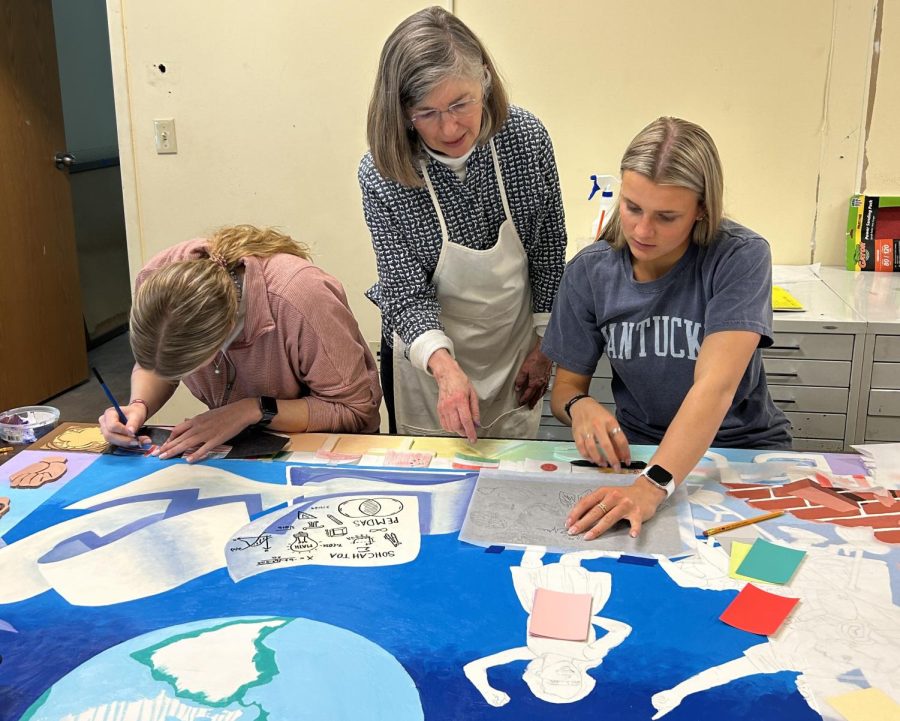 Fine Arts, Education Departments Team Up with Museum to Create Mural