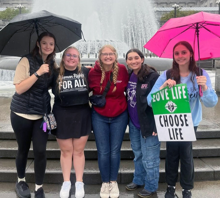 Respect Life Club Members March in Harrisburg