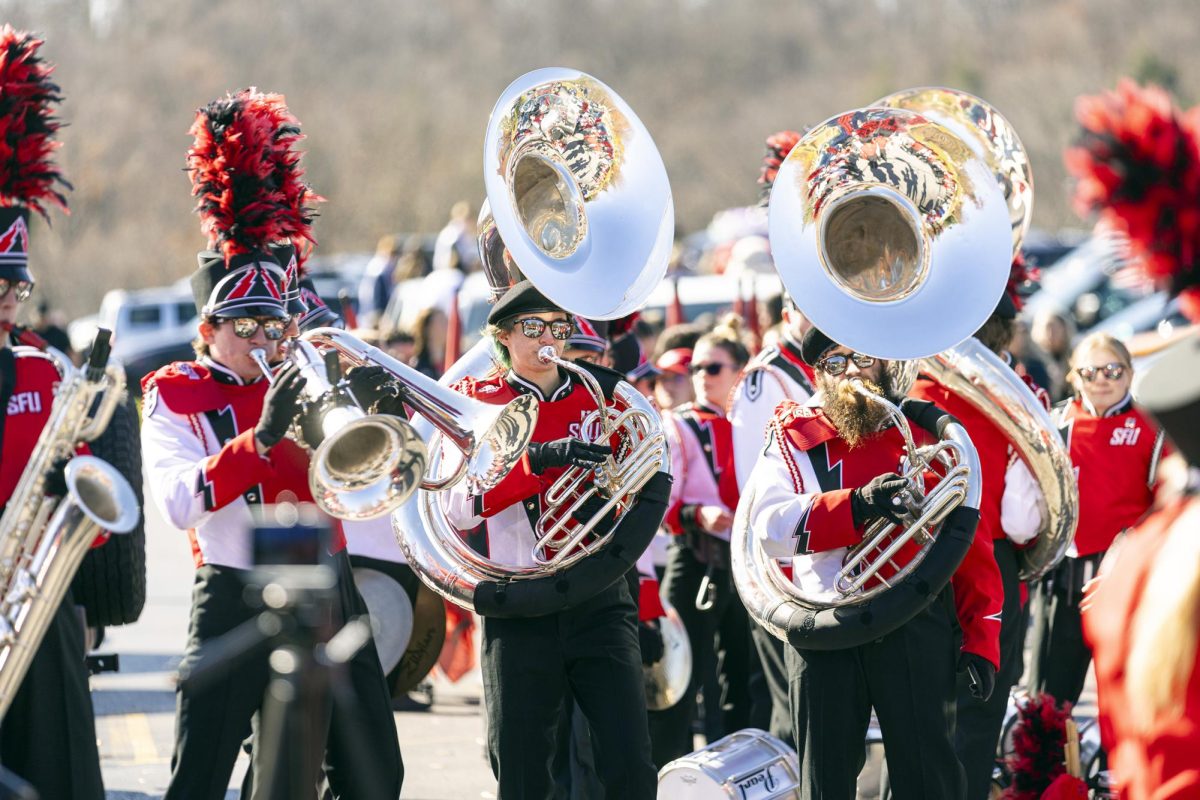 Red Flash Band Visits Area High Schools for Side-by-Side Events