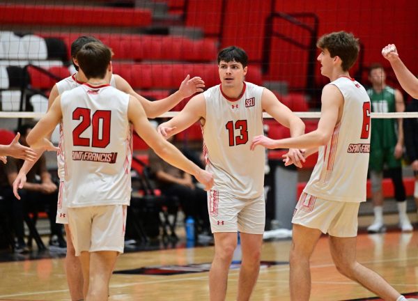 Men’s Volleyball Sweeps NEC Rival D’Youville